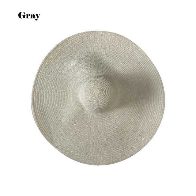 Sombrero de sol costero grande para mujer al aire libre, sombreros de paja con protección solar, sombrero de playa plegable Wmkox8yii jkg5790