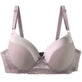 thumbnail image 2 of THDHVS Plus Size Bras for Women,Push Up Bra,Plus Size Smooth Cup Lace Underwire Bra Solid Color for Full Coverage Support Dark Gray, 2 of 3