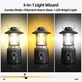 thumbnail image 5 of Elice Camping Lantern, 1000LM LED Lanterns for Power Outages, 8000mAh Phone Charger & Rechargeable Lantern, 3 Light Moes & Stepless Dimming Camping Lights for Hurricane Emergency Camping Accessories, 5 of 12