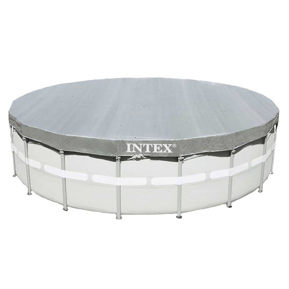 Intex 18 Foot Round Vinyl Solar Cover 18 Foot UV Resistant Debris Cover