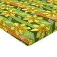 thumbnail image 2 of Ambesonne Floral Fitted Sheet, Narcissus Flower Ornate, Twin XL Size, Green Yellow, 2 of 3