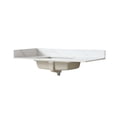 thumbnail image 2 of 22 Inch SideSplash, 4" Height Backsplash, Bianco Carrara Venato Stone Countertop Side Panel, Matching Stone Bathroom Vanity Top Accessories, 2 of 6