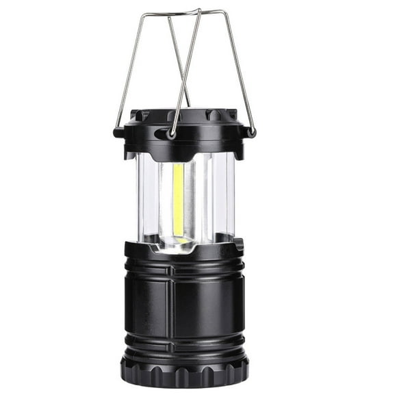 Amdohai 1 Pack LED Camping Lantern Collapsible 200LM Lanterns Suitable Survival Kits for Hurricane Emergency Light for Storm Outages Outdoor Portable Lanterns Black(Batteries Not Included)