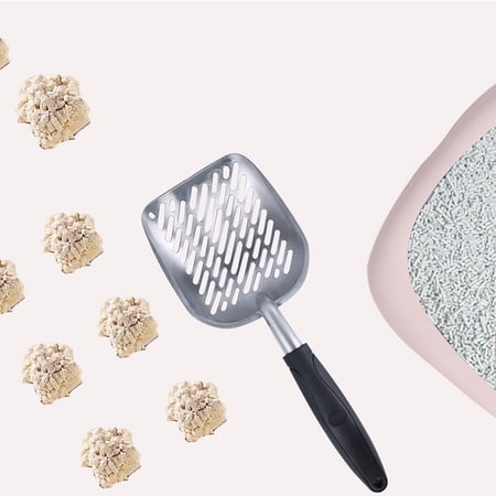 HonestMatter Litter Scoop Metal Litter Scoop Extra Large Cat Litter Scooper for Clumping Litter 5.5 Inch Wide Scoop 14 Inch Long