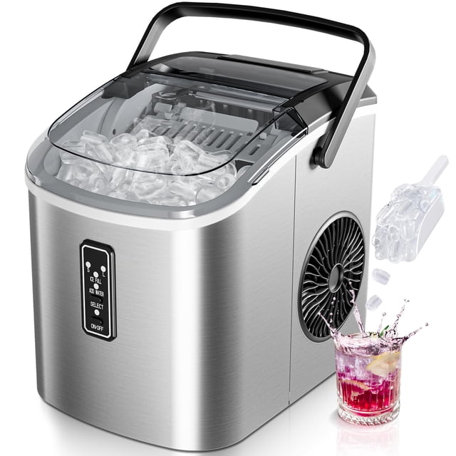 Máquina de Hielo EUHOMY de Encimera 12 kg/24 H Autolimpiante