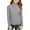 Blue, variant on Girls Ribbed Knit Pullover Sweater Long Sleeve Mock Neck Casual Soft Stretchy Lightweight Top for Kids Teens