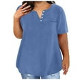 thumbnail image 2 of My Orders Cute Summer Tops for Women Floral Womens Blouses for Work Basic Fitted Tees Set Womens Tops Dressy Casual Sexy Plus Size Beach Shirt Sunshine White, 2 of 5