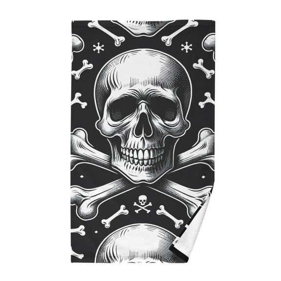 Skeletons Halloween Cotton Face Towels Absorbent Hand Towel Soft Bathroom Towel for Kitchen Hotel Decoration