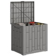 thumbnail image 1 of Outsunny 30 Gallon Resin Deck Box, Lockable Outdoor Storage Box, 1 of 10