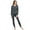 Grey, variant on Thermal Underwear Women's Super Soft Long John Set Bottom Ski Winter Warm Top and Bottom Black S-2XL