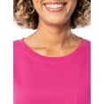 thumbnail image 5 of Time and Tru Women's Short Sleeve Boyfriend T-Shirt, 5 of 8