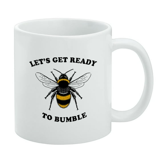 Let's Get Ready to Bumble Bee Rumble Funny Humor White Mug
