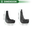 thumbnail image 3 of Guardabarros Splash Mud Flaps para Mitsubishi Lancer-ex 2010-2016 con accesorios de montaje, 3 of 6