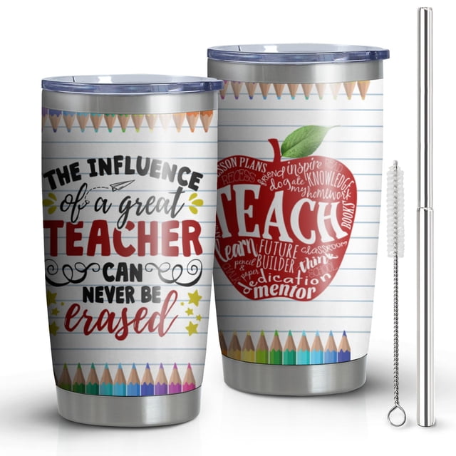 Best Teacher Gifts, Graduation Gifts For Women, Men, Gifts For Her, Him, Teacher Appreciation, Thank You Gifts From Students, BirthdayGifts Teacher, 20oz Stainless Steel Tumbler