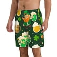 thumbnail image 2 of Disketp Men'S Swim Trunks Hawaiian Breathable Surf Beach Swimsuits Mesh Lining Beach Shorts With Pockets-St Patrick'S Day10, 2 of 9