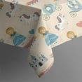 thumbnail image 5 of Beige Princess Unicorn Pattern Square Tablecloth,Waterproof Square Table Cover,Wipeable Spillproof Washable Table Cover for Home Kitchen Party Decor 60"x60"(152x152cm), 5 of 6