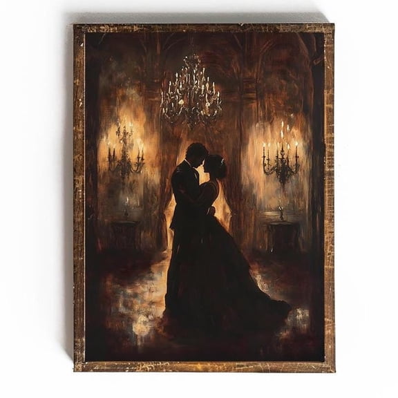 Dark Academia Wall Art Romantic Decor Dark Romance Decor Moody Wall Art Dark Victorian Dark Cottagecore Wall Art For Nook, 8x12 UNFRAMED