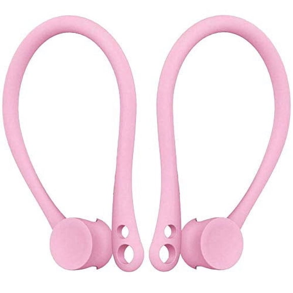 epacks Single Pair EarHooks for AirPods, Anti-Lost Secure Earhook Holder Ear Attachment Loops ForApple AirPods 1 & 2 Earphone Earbuds Earpods (Pink)