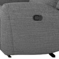thumbnail image 4 of Cory Manual Recliner Loveseat- 78 Inch- Center Console- Gray Polyester, 4 of 9