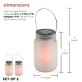thumbnail image 4 of Alpine Corporation Outdoor Solar Powered Pathway Lantern Flickering LED Light Jars (Set of 2), 4 of 15