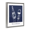 thumbnail image 3 of Stupell Industries Navy Life Is Delicious Gray Framed Floater Canvas Wall Art design by Lettered and Lined, 31 x 25, 3 of 9