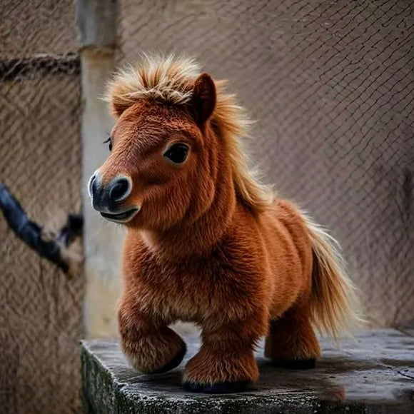 Nicoo - My Realistic Robot Pony, My Little Pony Doll, Walks, Barks, and Wags Its Tail—Just Like The Real Thing, Life-Like Robots Pony, The, Cute Pet Doll Home Decor