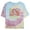 Tie Dye, variant on Junior's The Little Mermaid Ariel and Flounder Sunrise Crop Graphic Tee Tie Dye X Large