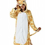 Imixcity Anime Pokemon Pikachu Romper Pajamas Costume Cosplay Outfit(XL,Giraffe
