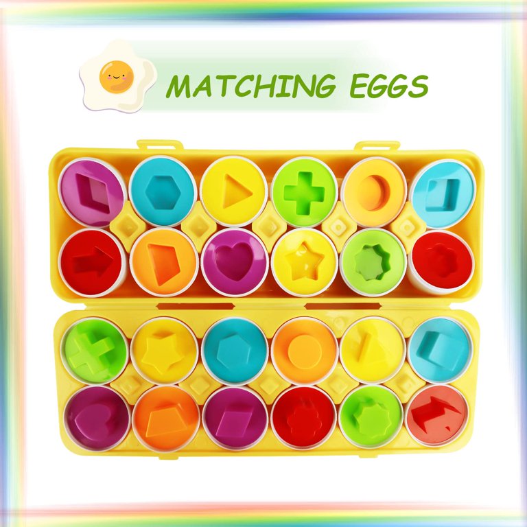 Montessori Toddlers Eggs Toy for 1 2 Year Old Kids Stacking Cups Baby for  Learning Educational Babies Toy 6 9 12 18 Months Development Sensory Bath