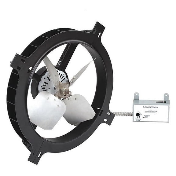 1pack Dayton 10W197 1650 CFM Gable Mount Attic Fan, 120V