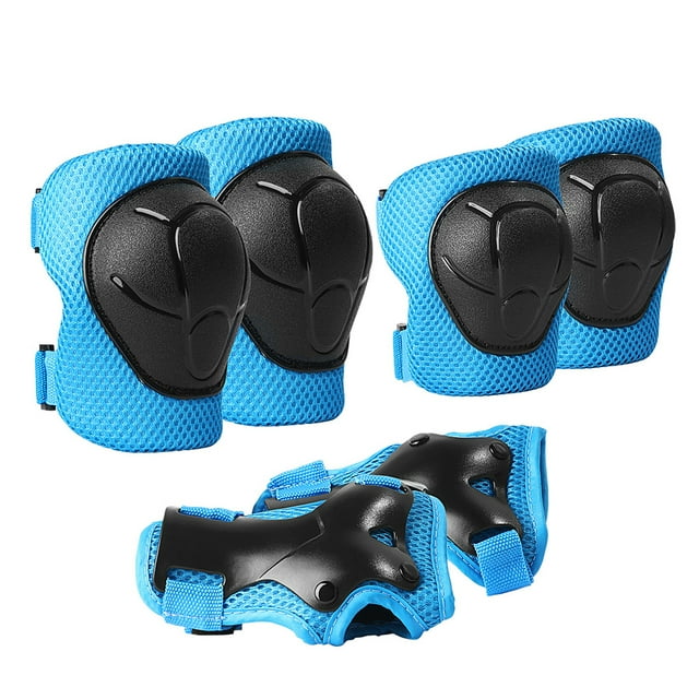 Bangcool Kids Protective Gear Set Thickened Wrist Pads Knee Pads Elbow Pads for Children