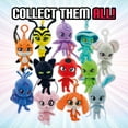 thumbnail image 6 of Miraculous Ladybug - Kwami Lifesize Pollen, 5-inch Bee Plush Clip-on Toys for Kids, Super Soft Collectible Stuffed Toy with Glitter Stitch Eyes and Color Matching Backpack Keychain, Wyncor, 6 of 7