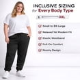 thumbnail image 6 of BILLIONHATS 24 Pack of Wholesale Womens Jogger Sweatpants, Bulk Comfy Fleece-Lined Joggers with Ribbed Cuffs for Charities & Homeless Shelter Donations, Color Charcoal Gray, Size Large, 6 of 7