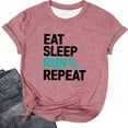 thumbnail image 1 of VJATTWR Hauts à Manches Courtes pour Femmes Mode Décontractée Dégradé Imprimé T-Shirt à Manches Courtes Col Rond TG, 1 of 2