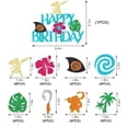 thumbnail image 3 of 49 piezas de decoraciones de cumpleaños de Moana: adornos para tartas y cupcakes para fiestas infantiles y celebraciones playeras., 3 of 7
