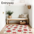 thumbnail image 3 of ODIKA 8'x10' Machine Washable Non-Slip Area Rug, Rustic Christmas Cookie with Whipped Icing and Sprinkles High Traffic Rug, Red, 620904, 3 of 5