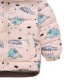 thumbnail image 6 of Spazoro Toddler Girls Puffer Jackets, Windproof Bear Ear Hood Fleece Padded Full-Zip Winter Coat for Kids Pink Size 4 T, 6 of 8
