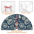 thumbnail image 7 of Cauagu 30" Christmas Tree Skirt Nautical Style Pattern Christmas Tree Decorations Tree Mat for Xmas Decorations Occasion Holiday Home Decor -30", 7 of 7
