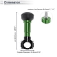 thumbnail image 4 of Protector de guardabarros de motocicleta de aleación de aluminio y plástico de 1.1"-1.3" con slider de marco único Bargains 2.39" 6.73" 2 piezas de tornillo verde 2 juegos, 4 of 7