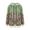 thumbnail image 4 of Pntutb, chaqueta informal de manga larga con capucha y cremallera de felpa con estampado de leopardo para mujer, chaqueta de retazos de Color sólido, prendas de vestir, abrigo, liquidación Pntutb Pntutb-2567, 4 of 5