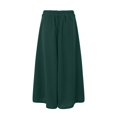 thumbnail image 5 of GEWSEY Skirts for Women Midi Length A Line Swing Flowy Skirt with Pockets (Green, XXXXXXL), 5 of 5
