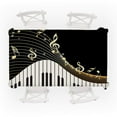 thumbnail image 3 of 1 Tablecloth Piano Music Pattern Table Cloth Rectangular Tea Table Cover Dining Home Decor, 3 of 5