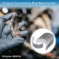 thumbnail image 3 of Unique Bargains Connecting Rod Bearing Set No.ME997261 for Mitsubishi Fuso 1985-1993 Engine Rod Bearing Kit Metal Silver Tone 8 Pcs, 3 of 7