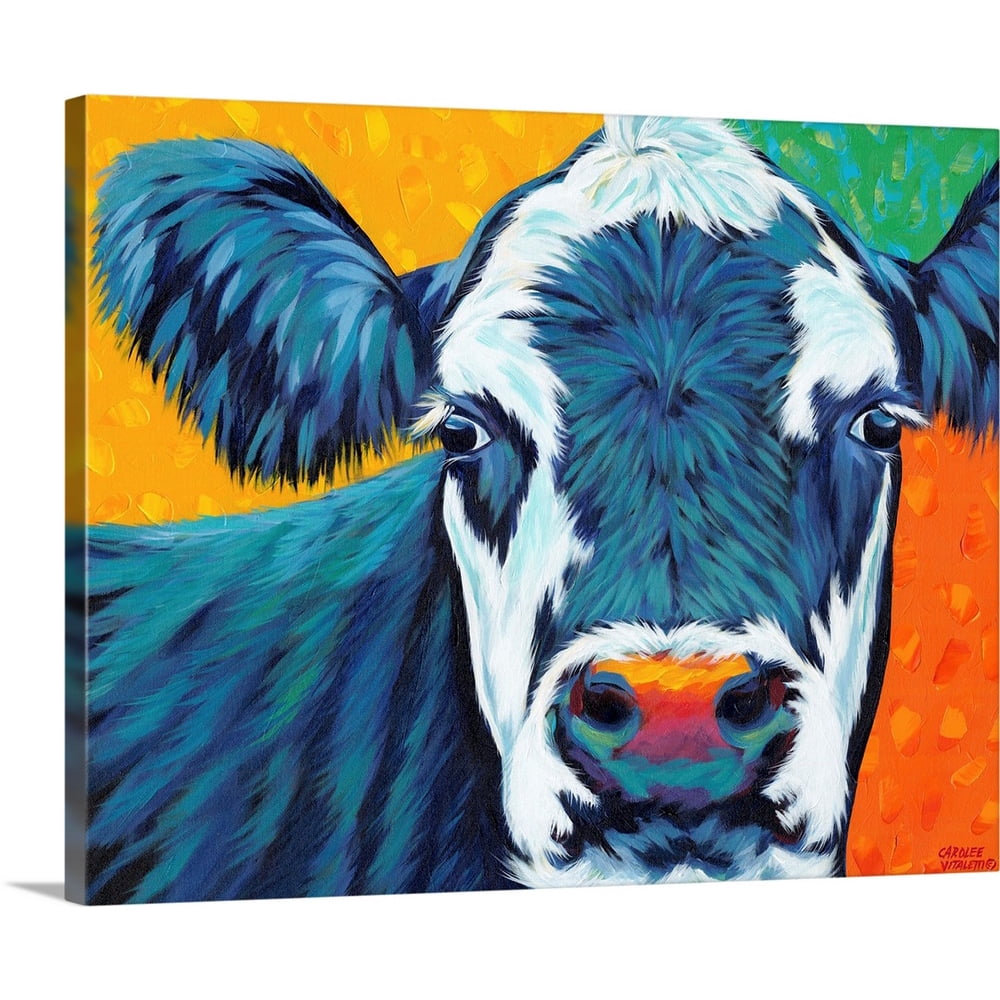 Great BIG Canvas "Colorful Country Cows I" Canvas Wall Art Walmart