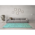 thumbnail image 3 of Ahgly Company Indoor Rectangle Persian Light Blue Traditional Area Rugs, 6' x 9', 3 of 4