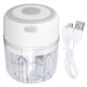 thumbnail image 2 of Picadora de Ajo Eléctrica, Mini Picadore de Verduras Portátil de 250 ml, Triturador de Ajo Recargable Por USB, Picadore de Cebolla Con Cuchilla de Acero inoxidable, 2 of 7