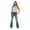Blue, variant on WMTBSRSW Bell Bottom Jeans for Women Trendy Low Waisted Wide Leg Denim Pants Stretchy Jeans Flare Leggings with Pockets Y2k Jeggings