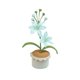 thumbnail image 2 of Bonsái de flores tejidas a mano con hilo, decoración de escritorio con flores simuladas, diseño plegable liviano, material de hilo vibrante, perfecto para la decoración de la oficina, acento, 2 of 7