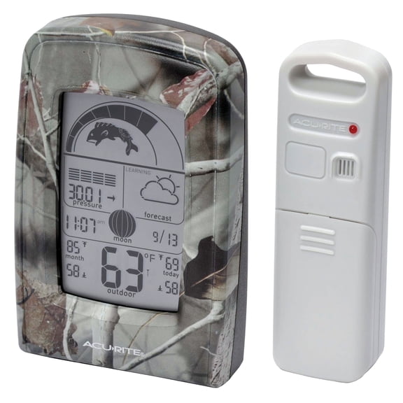 AcuRite Weather Forecaster with Hunting and Fishing Activity Meter (00250A2)