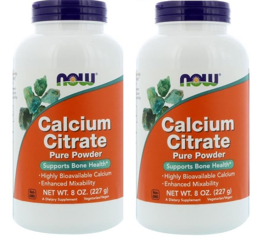 Now Foods, Calcium Citrate, Pure Powder, 8 oz (227 g) 2 Packs